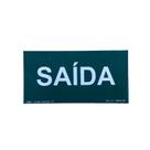 Placa Sinalização PVC Fotoluminescente Saída
