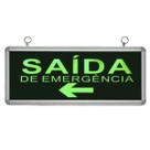 Placa Sinalizaçao Saida de Emergencia Dupla Face Bateria Recarregavel Seta Segurança Bombeiro Placa Sinalizaçao Saida de Emergencia Dupla Face Bateria Recarregavel Seta Segurança Bombeiro