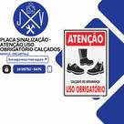 Placa Sinalização Segurança - Calçado De Segurança Uso Obrigatório