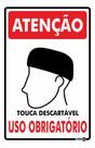 Placa Sinalização Uso Obrigatório De Touca 20x30cm