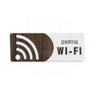 Placa Sinalização Wifi Local Empresa Aviso Indicativo
