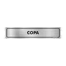 Placa Sinalizadora Alumínio Adesivo - Copa
