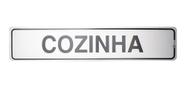 Placa Sinalizadora Alumínio Adesivo - Cozinha Placa Sinalizadora Alumínio Adesivo - Cozinha