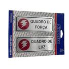 Placa Sinalize Aluminio Quadro De Força/luz 15x6cm