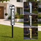 Placa Solar de Endereço Estilo Lanterna GJB com 3 Modos de Iluminação Placa Solar de Endereço Estilo Lanterna GJB com 3 Modos de Iluminação