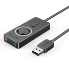 Placa Som USB Vention Fone de Ouvido c/ Microfone Auxiliar
