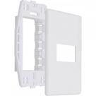 Placa Steck Linha Stella Branca 4X2 - 1 Modulo Horizontal Com Suporte 69270 Placa Steck Linha Stella Branca 4X2 - 1 Modulo Horizontal Com Suporte 69270