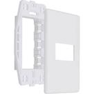 Placa Steck Linha Stella Branca 4X2 - 1 Modulo Horizontal Com Suporte 69270 Placa Steck Linha Stella Branca 4X2 - 1 Modulo Horizontal Com Suporte 69270