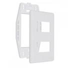 Placa Steck Linha Stella Branca 4X2 - 2 Modulos Separados Horizontais Com Suporte 869370 Placa Steck Linha Stella Branca 4X2 - 2 Modulos Separados Horizontais Com Suporte 869370