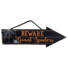 Placa Suspensa de Halloween DII Cuidado com Aranhas Gigantes Placa Suspensa de Halloween DII Cuidado com Aranhas Gigantes