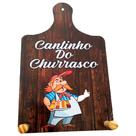 Placa Tábua de Churrasco Porta Pano de Prato Decor - Chef BBQ Placa Tábua de Churrasco Porta Pano de Prato Decor - Chef BBQ