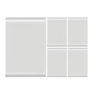 Placa Tramontina 4x2 Cega c/ Suporte Liz - Kit 5 un
