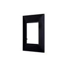Placa Três Postos 4x2cm Preto - Pialplus
