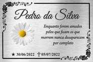 Placa Túmulo Em ACM 25x10cm Colorida