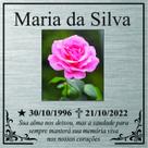 Placa Túmulo Em ACM 30x30cm Colorida