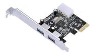 Placa Usb 3.0 Pci-e 5gbps Pci Express X1 - 2 Portas