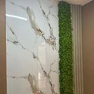 Placa Vinílica Marmorizada Decorativa Flexível Bianco Oro 2,44m x 1,22m 2,97m2 de cobertura