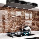 Placa Vinílica Marmorizada Decorativa Flexível Marmo Brown 2,44m x 1,22m 2,97m2 de cobertura