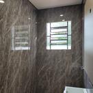 Placa Vinílica Marmorizada Decorativa Flexível Marmo Gris 2,44m x 1,22m 2,97m2 de cobertura