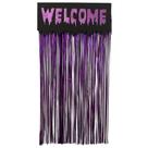 Placa Welcome Halloween Roxa - 85cm x 60cm