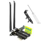 Placa WiFi Ubit 6E 5400Mbps para Intel PCIe com BT 5.2 Windows