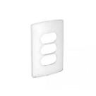 Placa Zeffia 3 Postos 4x2cm Branco - Pial Legrand