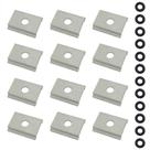 Placas Adaptadoras para Caiaque AAP-1012 em Alumínio - Kit com 12 Peças
