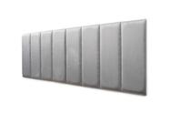 Placas Cabeceira Modulada Adesiva Queen Estofada Suede Cinza - 160cm x 60cm Kit 8 Placas Placas Cabeceira Modulada Adesiva Queen Estofada Suede Cinza - 160cm x 60cm Kit 8 Placas