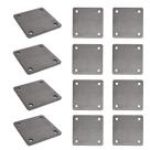 Placas de aço CDFYJHFDQ 4x4 polegadas com orifício de 12 unidades