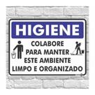 Placas de Aviso - Mantenha o Local Limpo - 15x20 cm