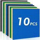 Placas de construção Pokiiulk Classic Baseplates, pacote com 10, 25 cm