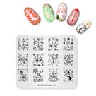 Placas de estampagem de unhas Rolabling Christmas Santa Snowman