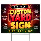 Placas de Jardim Básicas Fundamentals 61 x 46 cm Personalizadas - Kit com 10 Placas de Jardim Básicas Fundamentals 61 x 46 cm Personalizadas - Kit com 10