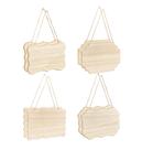 Placas de madeira artesanais Cregugua, pacote com 8, inacabadas, 15x23cm
