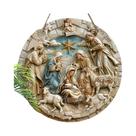 Placas De Madeira Para Pendurar Na Parede Com Cenário De Presépio, Decorações De Natal Para Porta Da