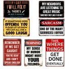 Placas de metal Urnjkfo Man Cave Decor Vintage 20x30cm 7 unidades