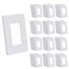 Placas de parede CML Hardware 120, pacote 1-Gang, 7x12 cm, brancas
