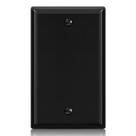 Placas de parede ELEGRP 1-Gang Blank Device Standard Black (1 pacote)
