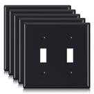 Placas de parede ELEGRP 2-Gang Toggle Switch Tamanho padrão 4,53x4,57 cm