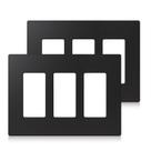 Placas de parede ELEGRP 3-Gang Screwless Decorative (pacote com 2)