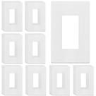 Placas de parede ENERLITES Screwless Decorator 1-Gang 4,68x2,93
