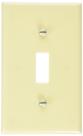 Placas de parede Leviton 1 Gang Switch Ivory, pacote com 10