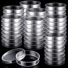 Placas de Petri de plástico Kigley 500 unidades de 60 mL de diâmetro x 1,5 cm com tampas