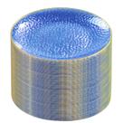 Placas de plástico Rubtlamp Blue Gold 10 polegadas 60 peças