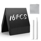 Placas de quadro-negro ABUDEHUANDA Mini 16 unidades com suporte e giz