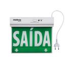 Placas de Sinalização Intelbras PSA 225 "Saída" Dupla Face