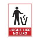 Placas De Sinalização PS 15x20cm Segurança E Organização JOGUE LIXO NO LIXO Placas De Sinalização PS 15x20cm Segurança E Organização JOGUE LIXO NO LIXO