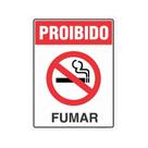 Placas De Sinalização PS 15x20cm Segurança E Organização PROIBIDO FUMAR Placas De Sinalização PS 15x20cm Segurança E Organização PROIBIDO FUMAR