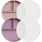 Placas de sucção para bebês Moonkie 100% silicone, sem BPA, pacote com 2