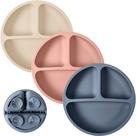 Placas de sucção WeeSprout 100% silicone para bebês e crianças pequenas